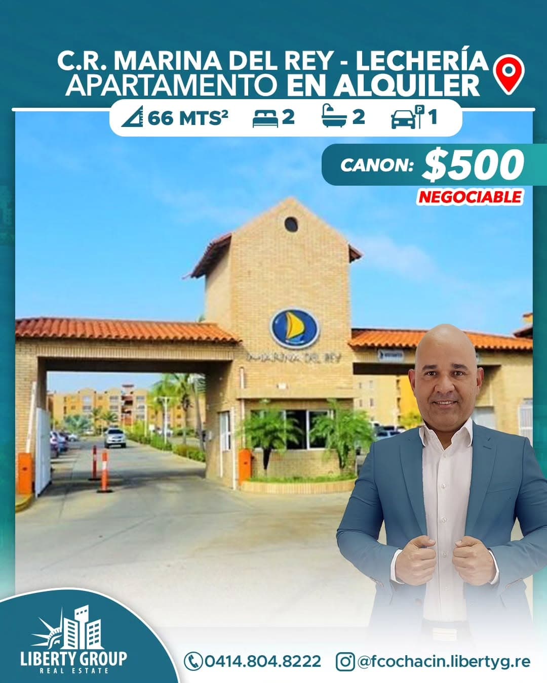 Apartamento Amoblado en Alquiler, Marina del Rey