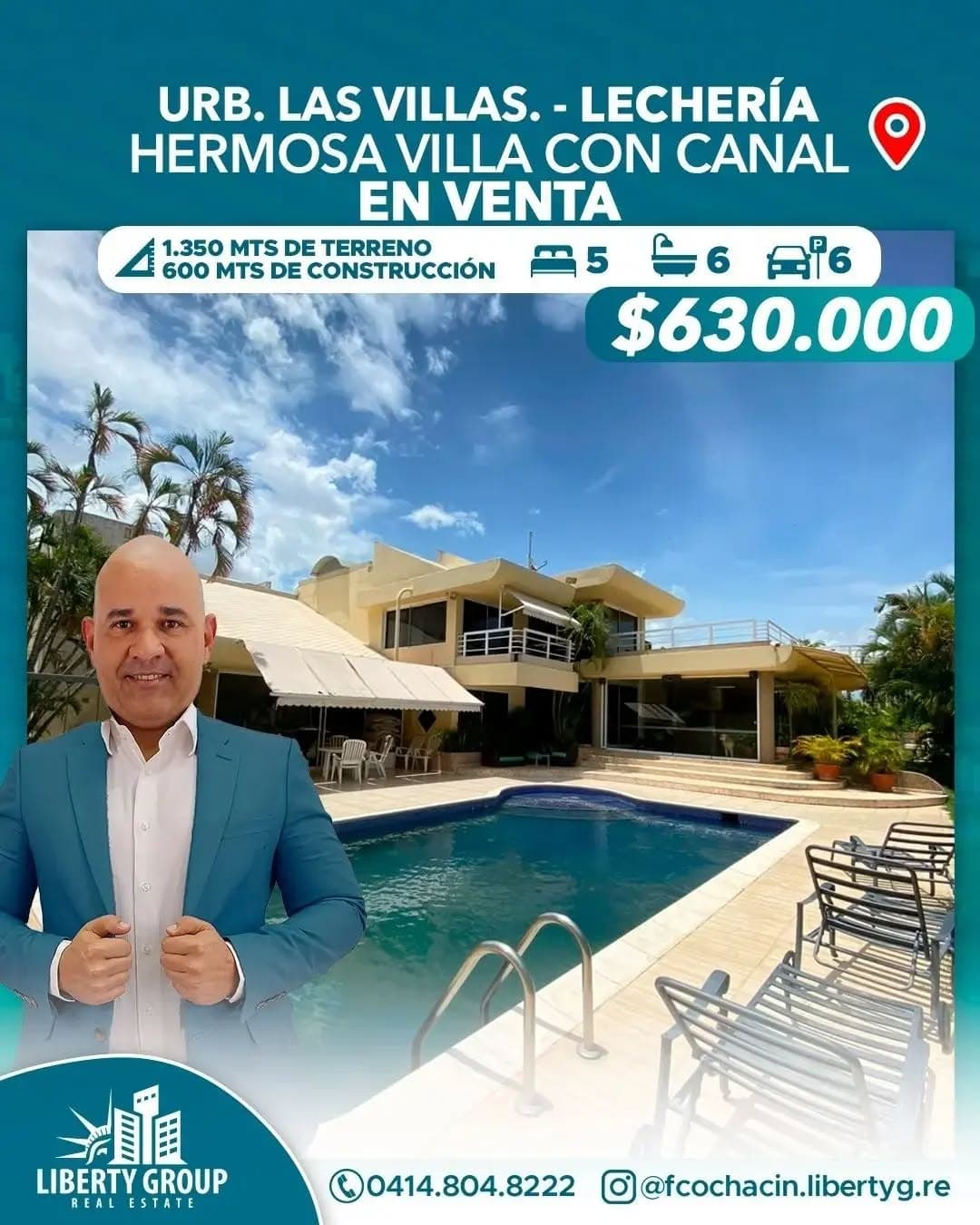 Villa con canal en venta, Complejo Turístico El Morro - Imagen 1