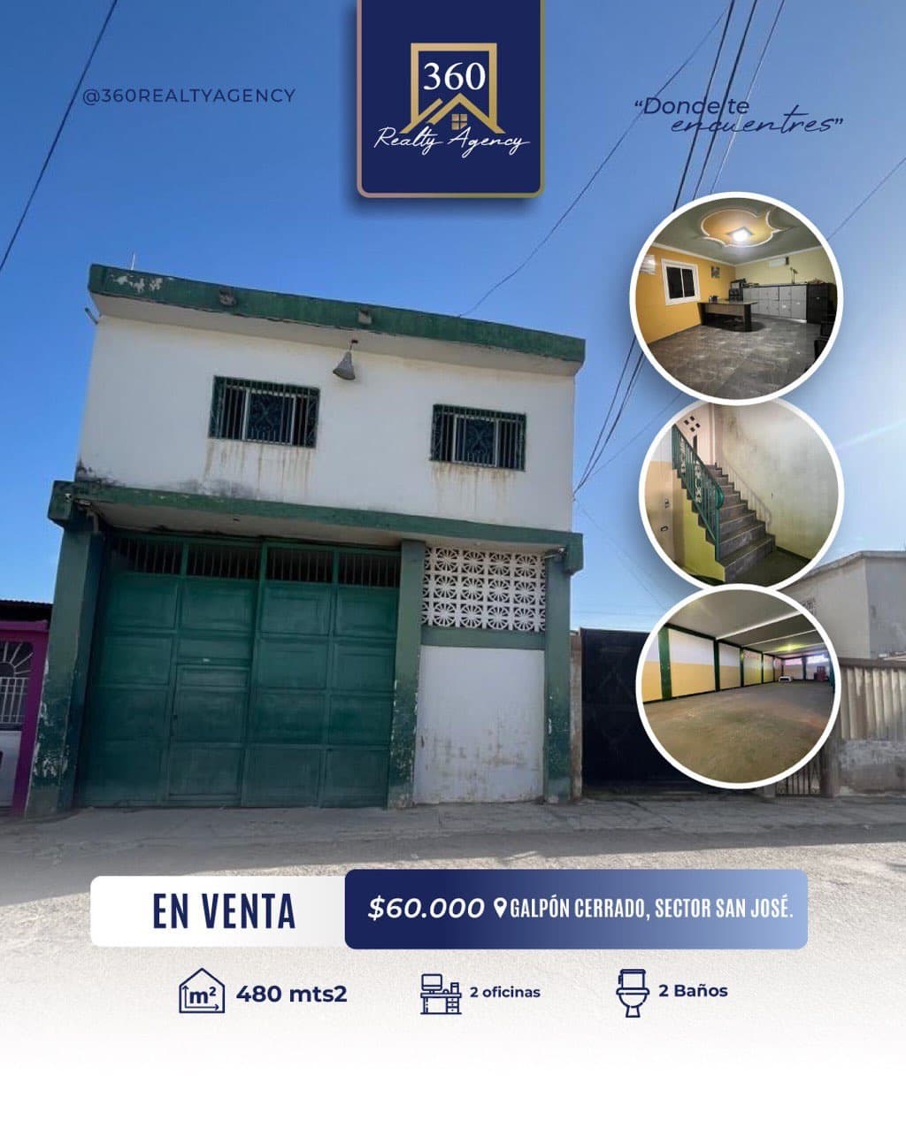 Galpón cerrado en venta, sector San José - Imagen 1