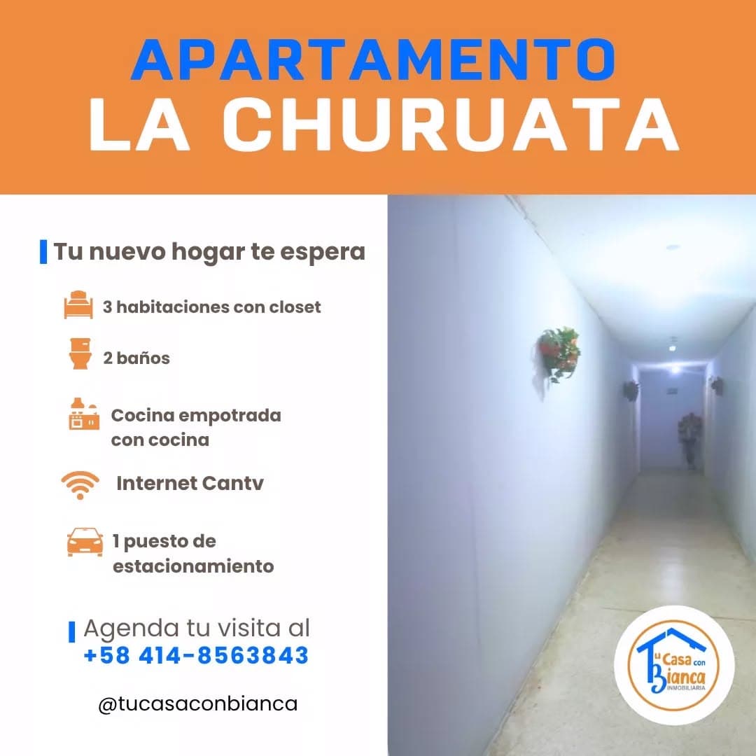 Apartamento de 3 habitaciones con internet en La Churuata - Imagen 1
