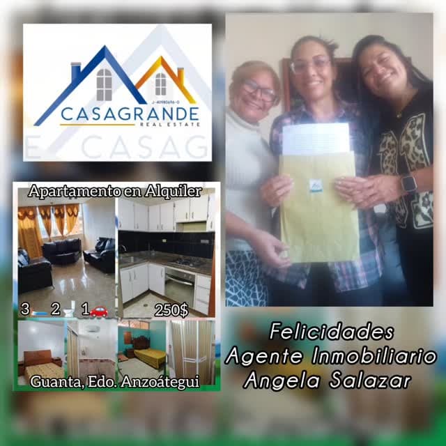 Arrendamiento de apartamento en Guanta