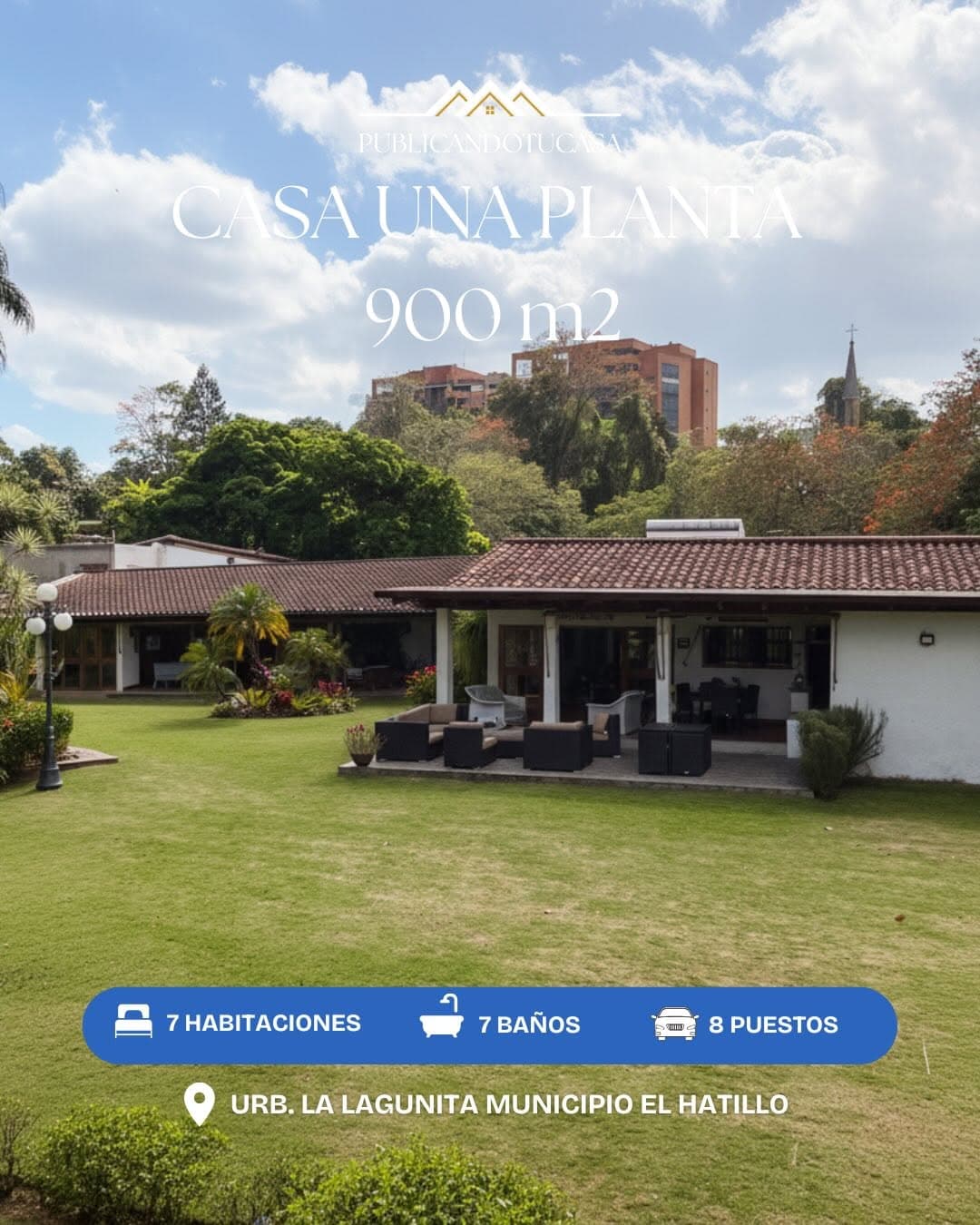 Casa de una planta para actualizar en venta, La Lagunita - Imagen 1