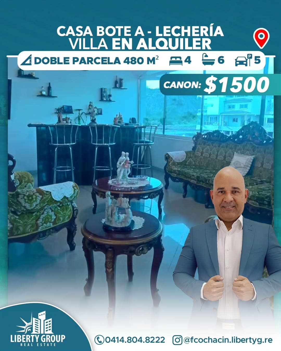 Villa semi amoblada en alquiler, Casa Bote A, Lechería - Imagen 1